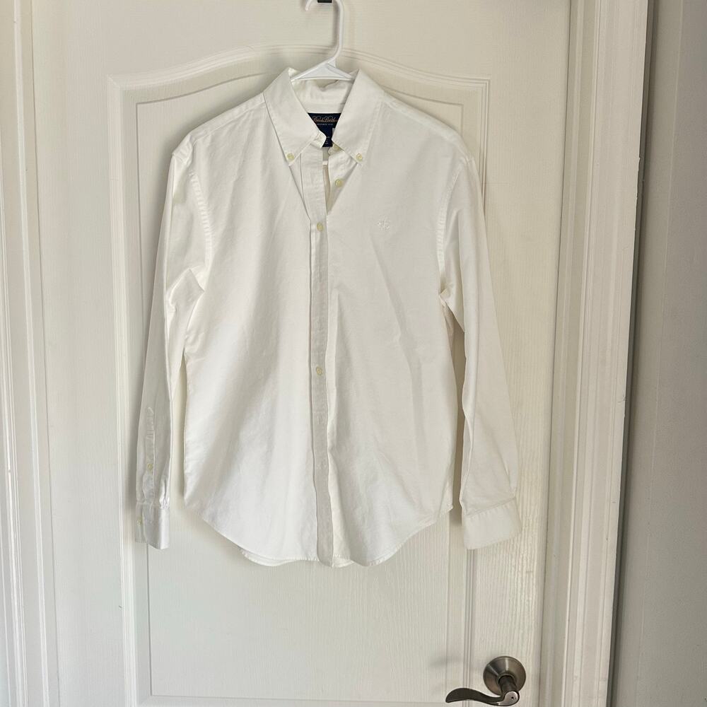 Brooks Brothers Boys Oxford Button-Down Collar Shirt Sz 10